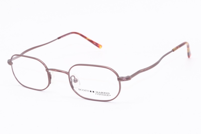 NEW SCOTT HARRIS VINTAGE VIN 12 03 BROWN AUTHENTIC DESIGNER EYEGLASSES 44-22
