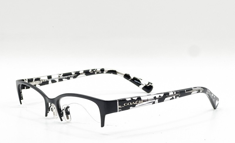 NEW COACH HC 5078 9254 SATIN BLACK/BLACK CRYSTAL MOSAIC EYEGLASSES 50-18