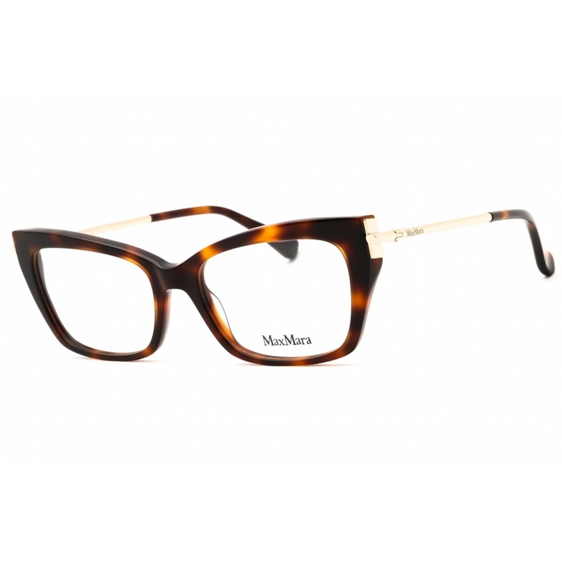 Max Mara Women’s Eyeglasses Dark Havana Acetate Cat Eye Full Rim MM5137 052