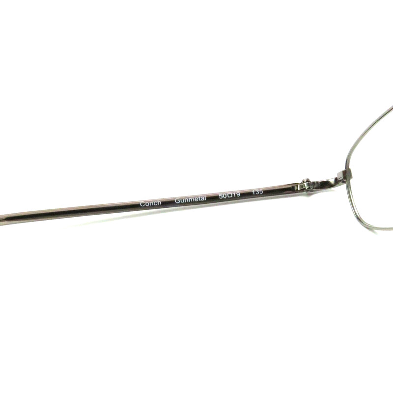 Lido West EYEGLASSES GLASSES slime oval frame Conch Gunmetal 50-19-135 gallery
