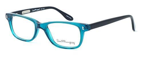Ernest Hemingway 4617 Designer Reading Glasses in Teal-Black ; +2.75