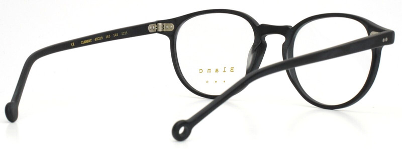 BLANC Clement 163 Matte Black Womens Round Full Rim Eyeglasses 49-19-140 B:43 gallery