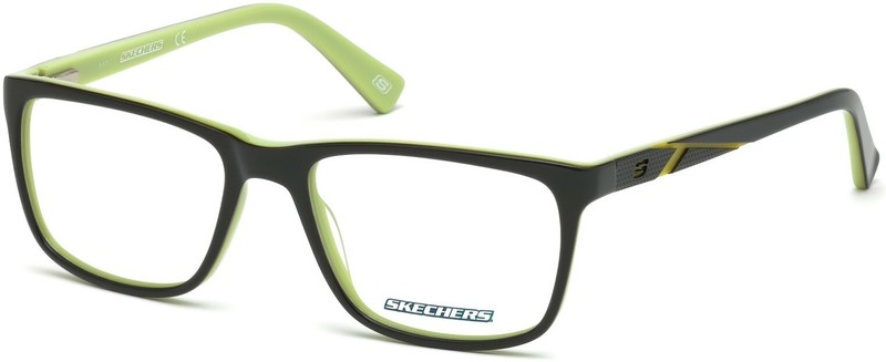 Skechers SE3212 096 Dark Green Plastic Optical Eyeglasses Frame 53-17-140 SE AB