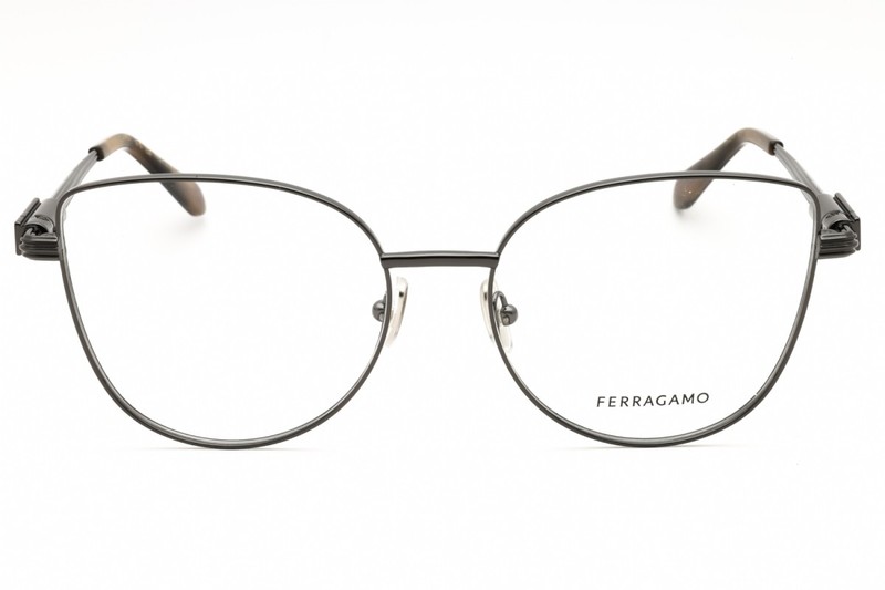 NEW Salvatore Ferragamo SF2240 027 Dark Ruthenium 56mm Eyeglasses gallery