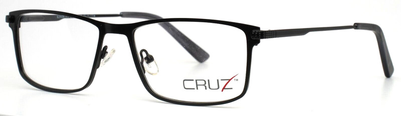 CRUZ KINGS RD Black Mens Rectangle Full Rim Eyeglasses 53-16-135 B:33