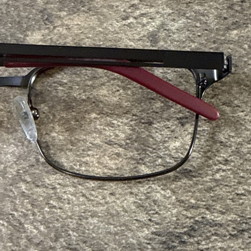Zenni 169912 Eyeglasses Frame Graphite Browline Gunmetal 53-20-140-39mm Unisex gallery