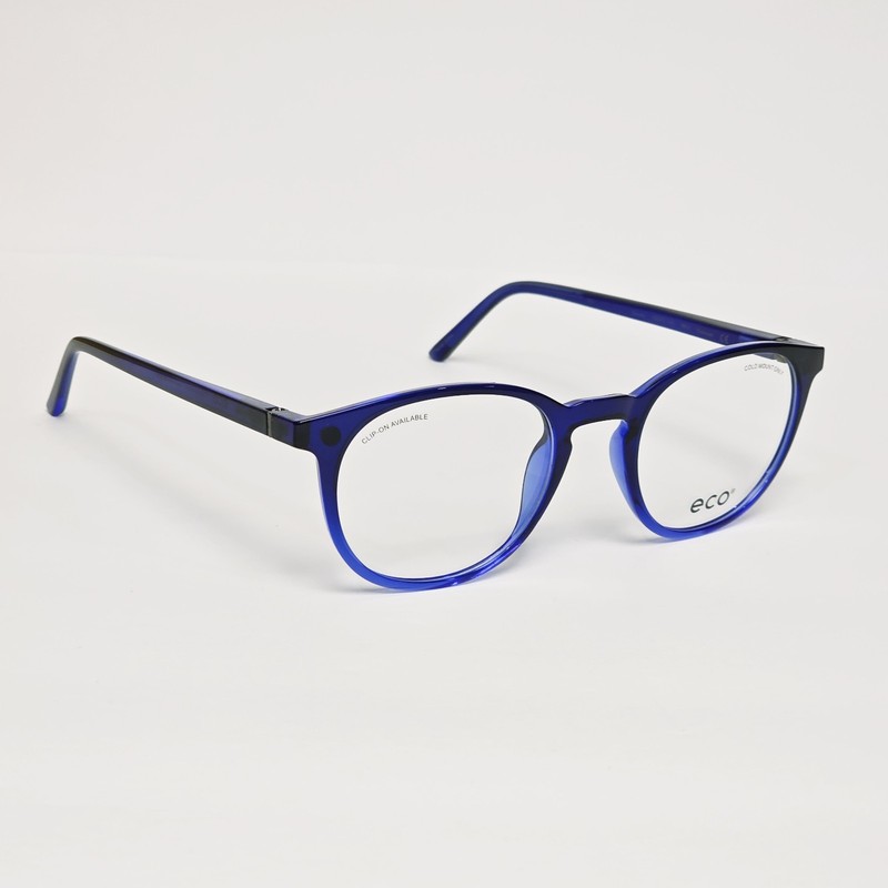Eco Quince Round Glasses w/ Polarized Magnetic Sunglass Clip-On | 50mm gallery