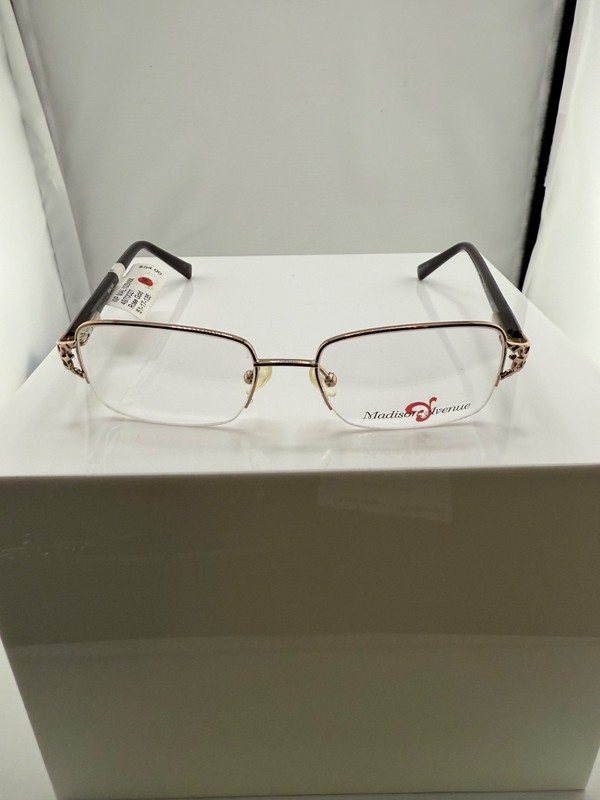Madison Avenue MAL 103 WM Rose Gold Eyeglass Frame 51 17 135