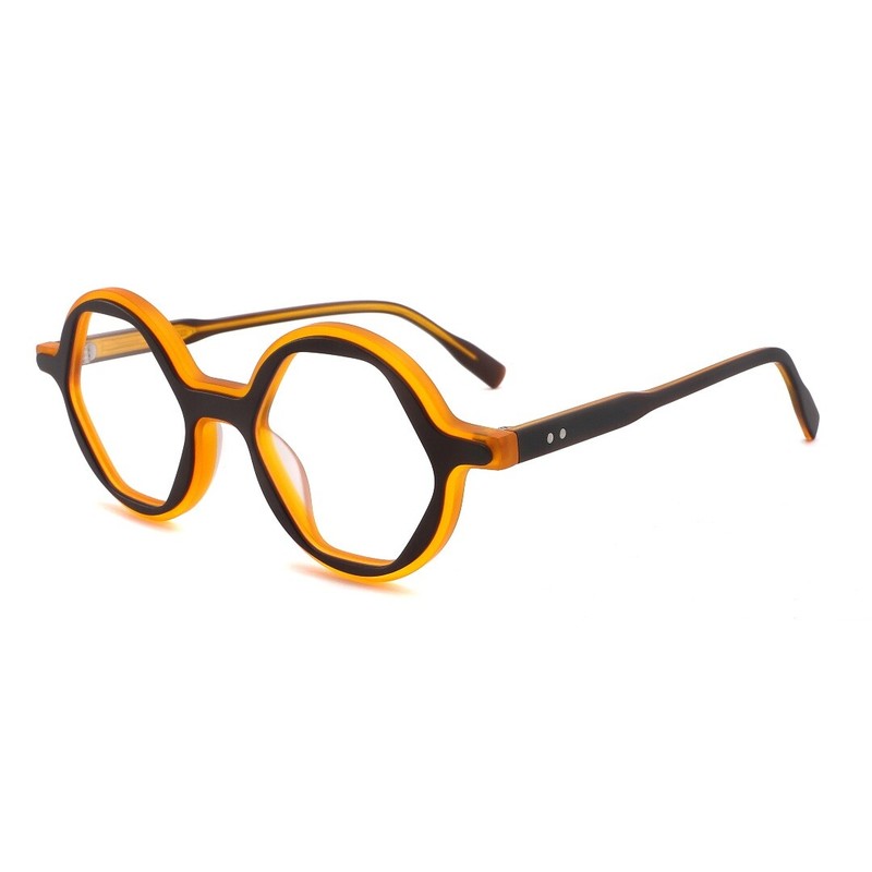 Hand Made Acetate Frame Eyeglasses Men Women irregular Retro Glasses Frames gallery