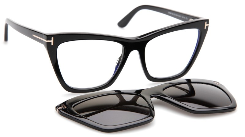 NEW TOM FORD TF5971-B ECO 001 Black Eyeglasses Frame 54-17-140mm B44mm Italy gallery