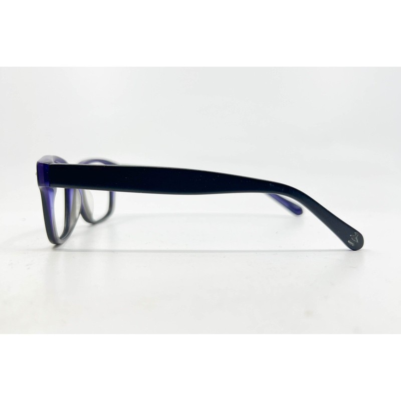 The Vern Jr BK Eyeglasses Frames 48-15-125 Black Purple Square Full Rim Glasses gallery