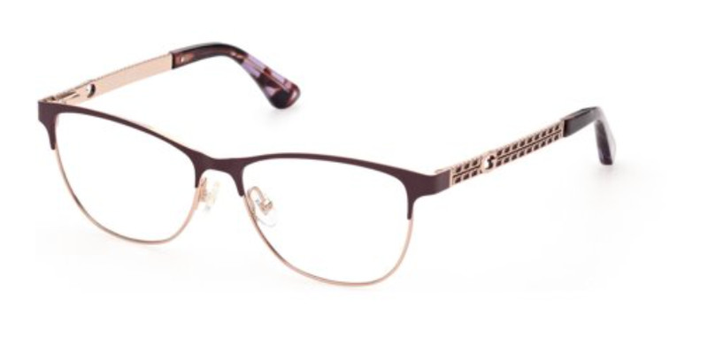 NEW GUESS GU2883 070 WOMEN’S EYEGLASSES 49-14-140mm/BURGUNDY 100% AUTHENTIC