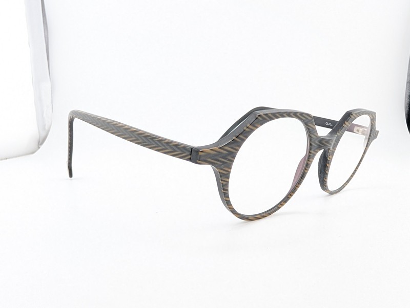 l.a. Eyeworks Eyeglasses Frames Only, ONE PAIR, QUILL 933, Gray, Made in Japan gallery