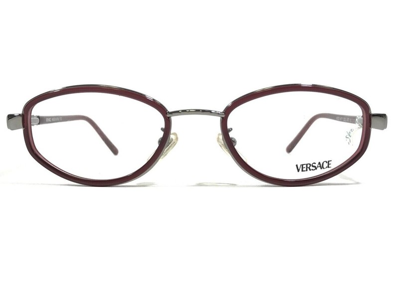 Versace MOD.M77 COL.A37 Eyeglasses Frames Purple Silver Round Full Rim 51-19-125