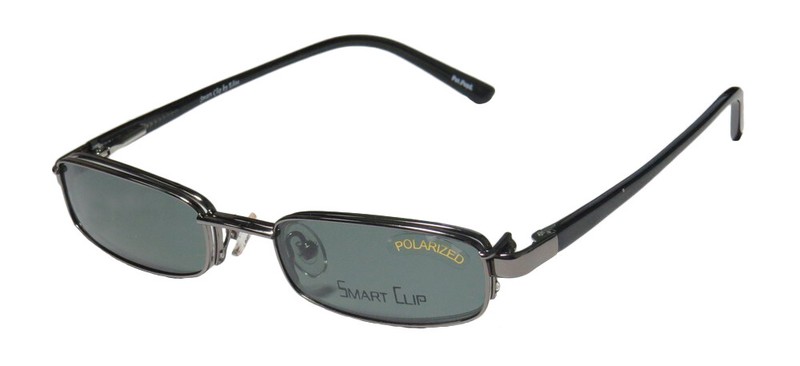 NEW SMARTCLIP 432 SLEEK EYEGLASS FRAME/GLASSES POLARIZED SUNGLASS CLIP-ON LENSES