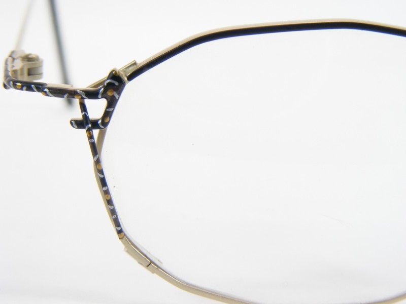 Vintage Augentraum 753 02 Pale Gold /Black /Other UNIQUE EYEGLASSES 46-19-140mm gallery