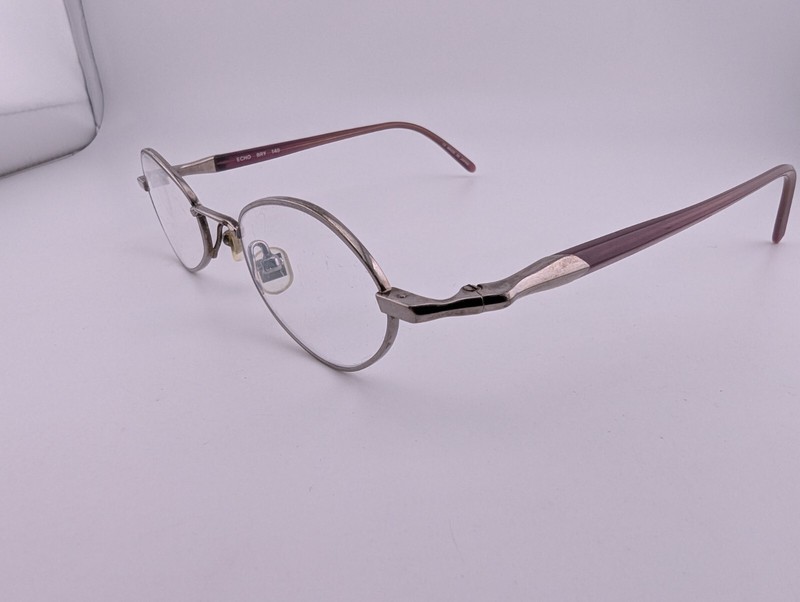 Kata Eyeglasses, Frames Only, Japan, Echo Bry, 45-21-140, Metal, Silver gallery