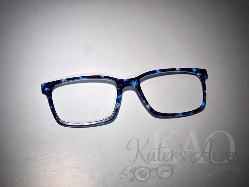 Pair Eyewear – Kirby Topper – Winter SNOWFLAKES Snowstorm – NEW Eyeglass Topper