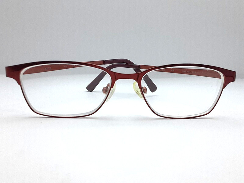 TI Flex 2103 604 Titanium, Shiny Wine Coral Eyeglass Frames 52 16 135 8/F10 gallery