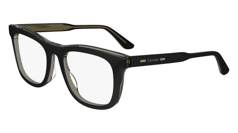 New Calvin Klein CK-24515 013 Black on Crystal Green Eyeglasses 52/19/145