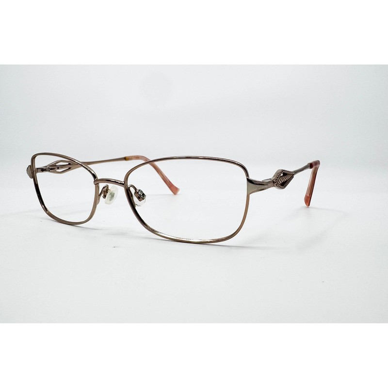 Tura Eyeglass Frames Womens Rose Gold R918 Filigree Temple 52-16-140