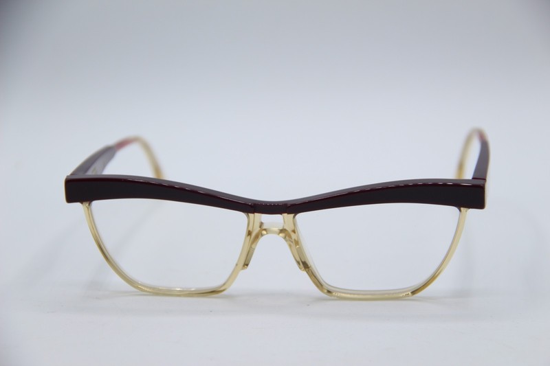 NEW MONSIEUR PIERRE CHINA GIRL-HONEY PURPLE GOLD AUTHENTIC EYEGLASSES 57-14 gallery