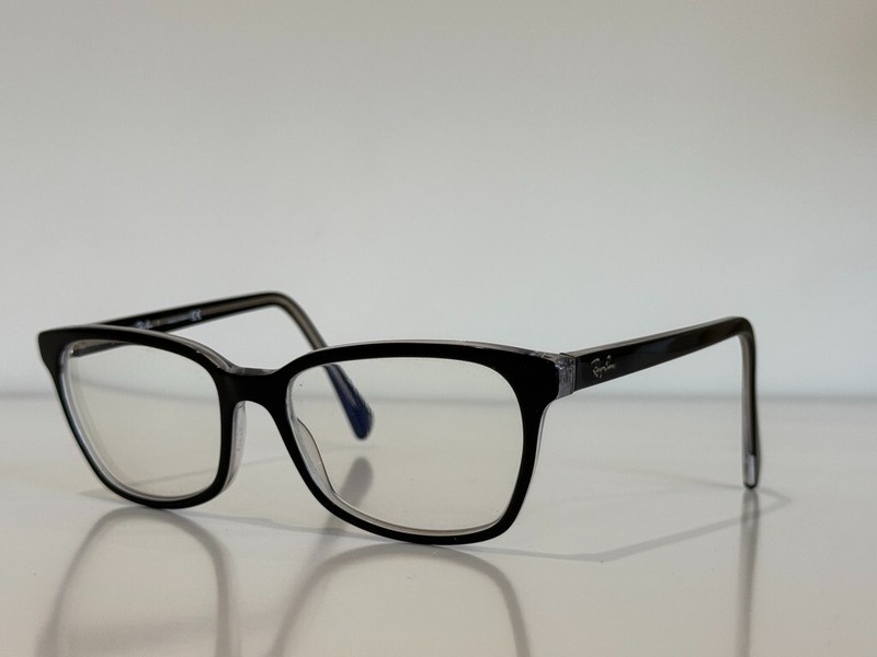Ray Ban RB 5362 2034 Square Black Clear Eyeglasses Frame 54-17-140
