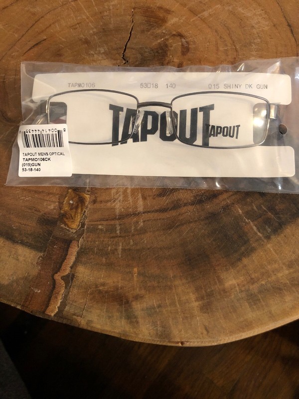 TapouT TAPMO106 Eyeglasses Glasses Optical Frame Shiny Dark Gunmetal 53-18-140