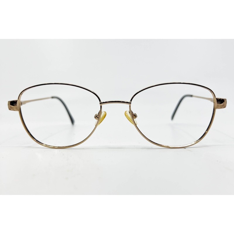 Eight to Eighty Bella Eyeglasses Womens Gold Full Rim Oval 54-17-135 gallery