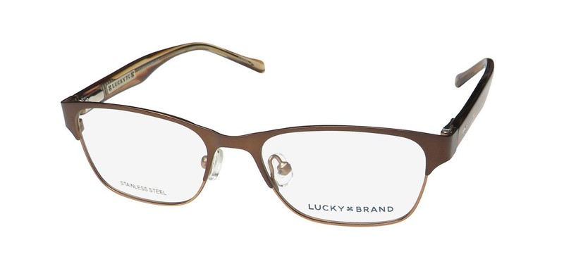 LUCKY BRAND D707 EYEGLASS FRAME/GLASSES STAINLESS STEEL & ACETATE PLASTIC MODERN