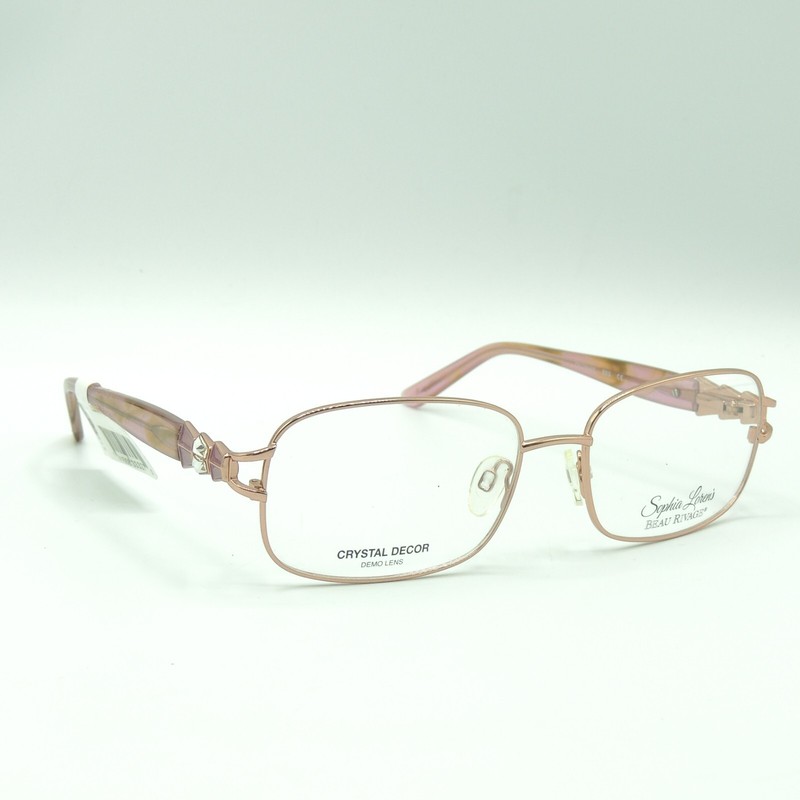 Sophia Loren BR81 Natural 003 Eyeglass Frame 56 17 135 gallery