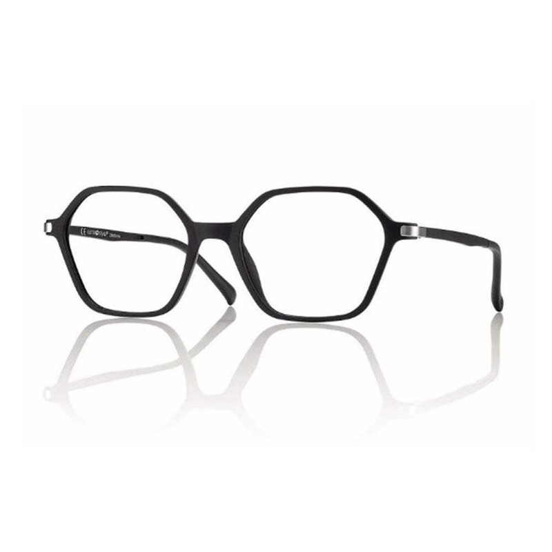 CentroStyle F0497 52 002 000 52 18 140 Matt Black Eyeglasses Frame + Clip On