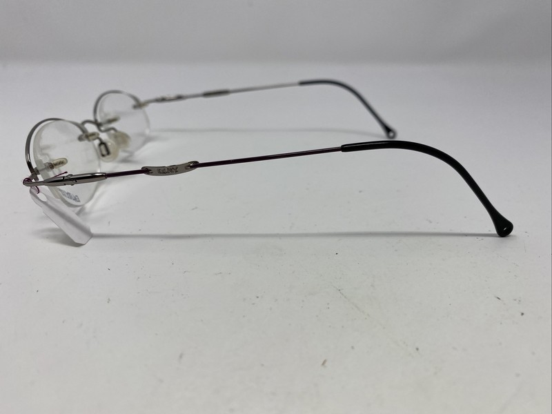 Enjoy E1717 47-20-135 Silver Chrome Half Rim Metal Eyeglasses Frame AM59 gallery
