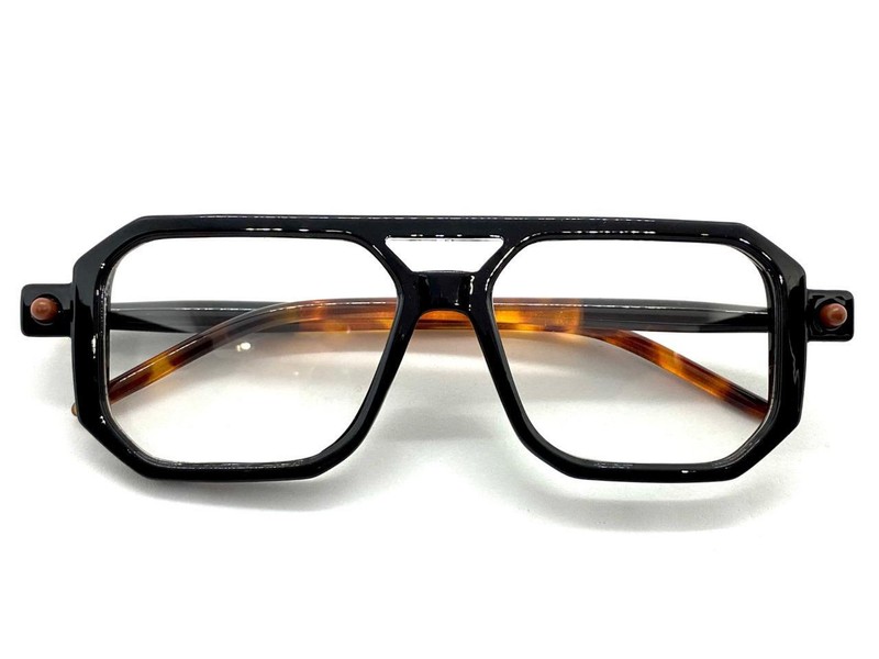 Classic Sophisticated Modern Rerto Clear Lens EYE GLASSES Black Optical Frame gallery