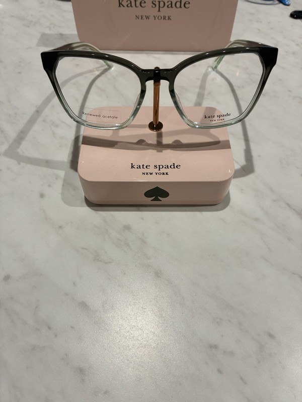 Kate Spade New York Women's Eyeglass Frames ESTI 3UK GRN BLK gallery