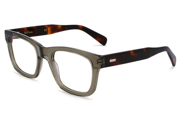 New Paul Smith Eyeglasses Griffin Khaki 53-22-145 ITALY Retail $300+ with Case gallery