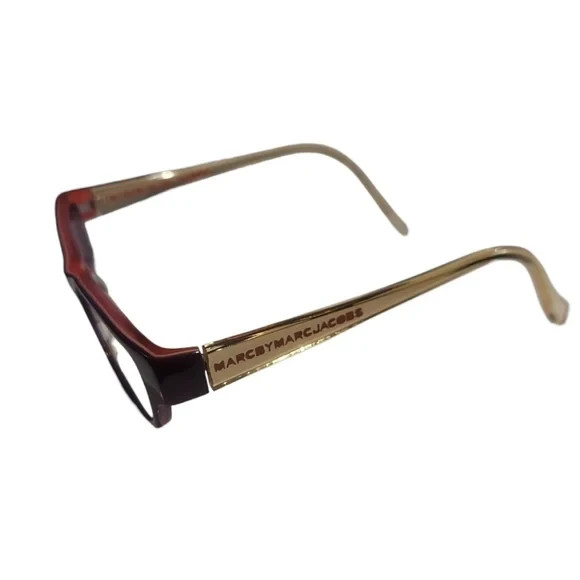 Marc By Marc Jacobs Purple Pink Gold Temples Rectangle Eyeglasses 50 15 140