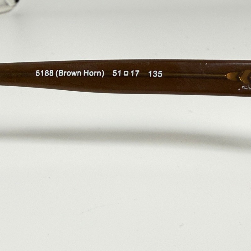 Coach Georgie HC 6048 5188 Brown Horn Eyeglasses Frames 51-17-135 Womens 22168 gallery