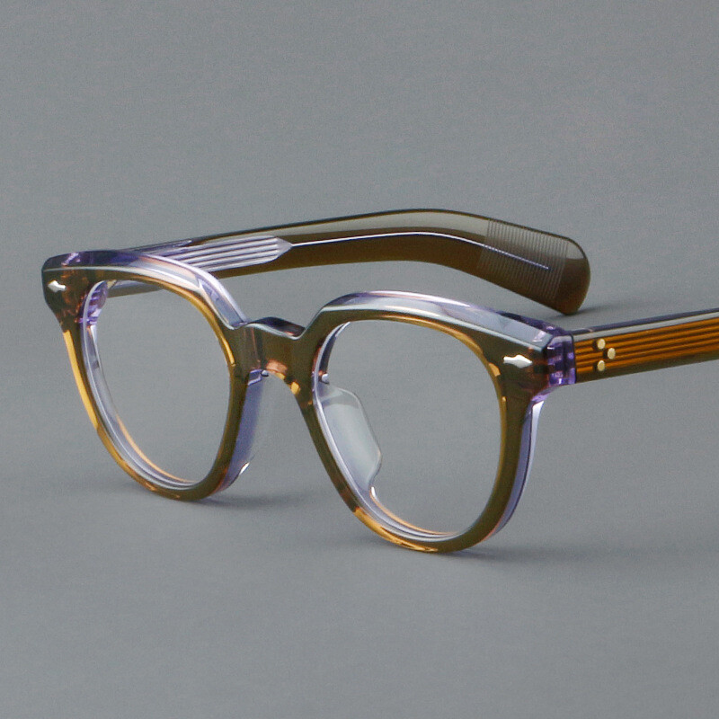 Personality Metal Eyeglass frame Ultralight Full Rim Women Men Round Glasses New gallery