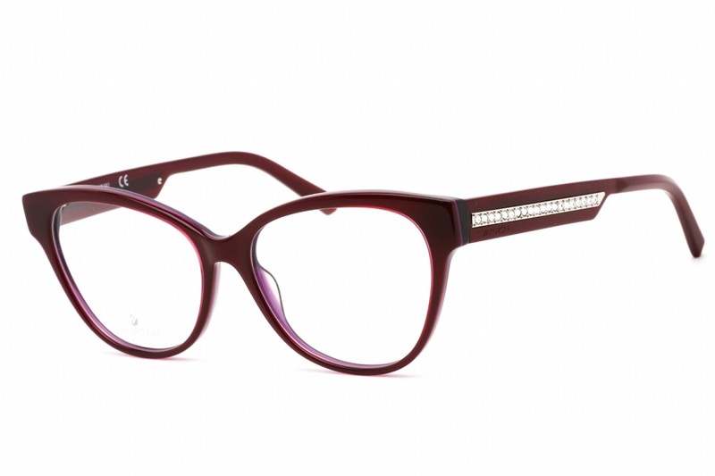 Swarovski SK5392 081 Shiny Violet 55mm Eyeglasses New Authentic