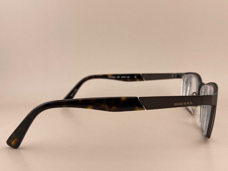 Diesel Eyeglasses Frame DL5234-3 009 Gunmetal Havana Brown 52-17-140 FRAMES ONL gallery