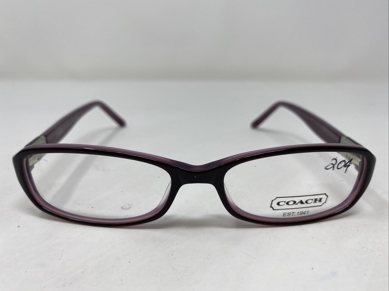 Coach GLYNNIS (842) BLACKBERRY 52-16-135 Dark Red Full Rim Eyeglasses Frame V854
