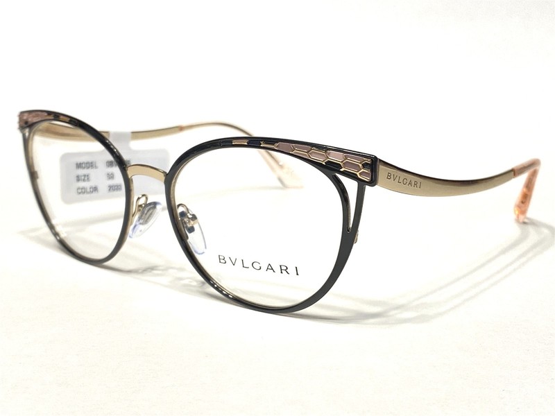Women’s Bvlgari Eyeglasses Frames BV2186 2033 Black & Pink Cat’s 53/17~140 NEW