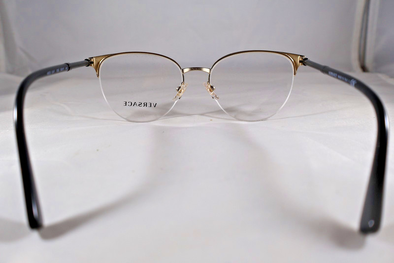 New Versace Eyeglasses Frames Only MOD.1247 1252 Unisex Black/Gold 52*17 140 gallery