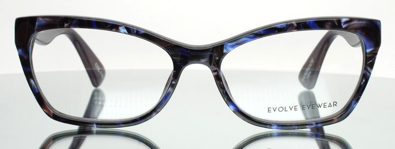 EVOLVE EYEWEAR Harriet Col 110 Blue Purple Marble Womens Eyeglasses 54-16-145 gallery