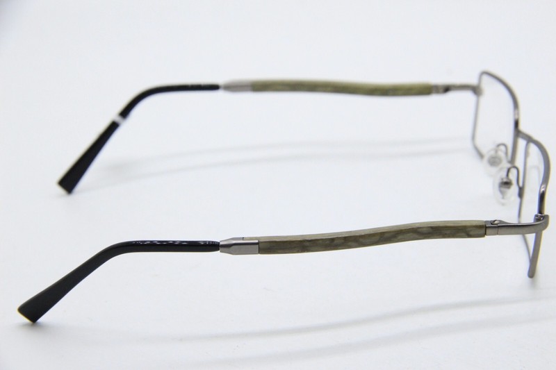 GOLD & WOOD 410.9 106 GUNMETAL BLACK AUTHENTIC FRAMES EYEGLASSES 47-21 gallery