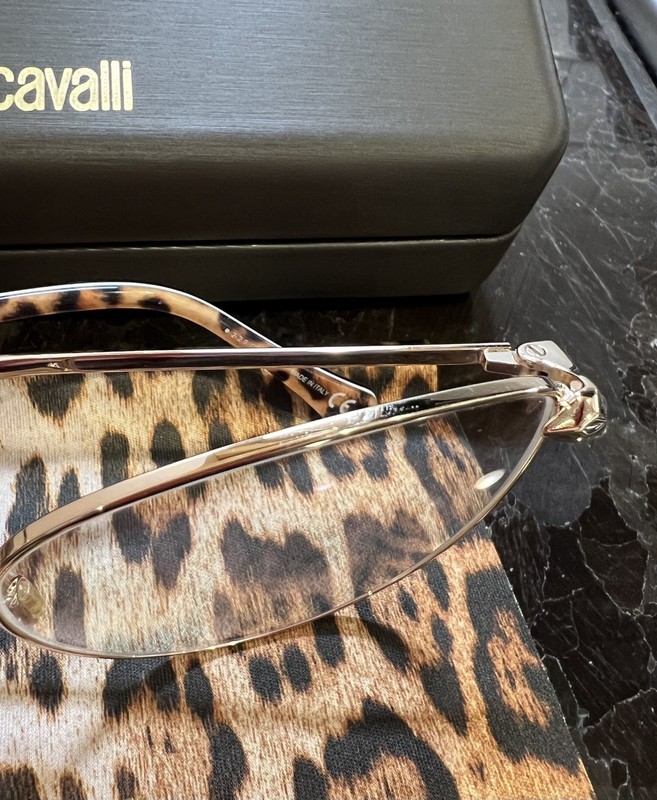 Roberto Cavalli LUCIGNANO RC5065 028 Light Rose Gold Cat Eye Glasses Frames Case gallery