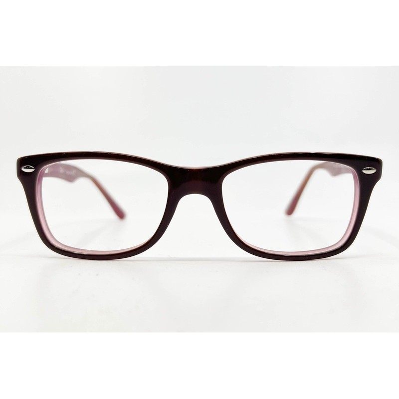 Ray-Ban RB 5228 2126 Eyeglasses Frames Dark Red Pink 50-17-140 Rectangular Mens