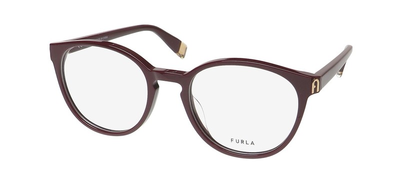 NEW FURLA VFU393 EYEWEAR RED FULL-RIM ROUND 50-19-135 0G96 WOMENS PLASTIC
