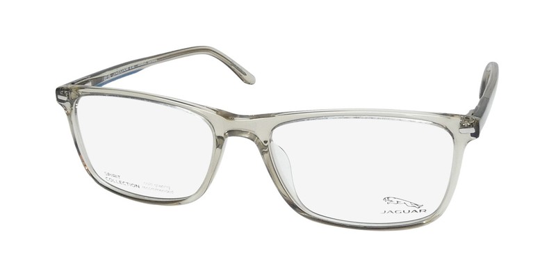 NEW JAGUAR 31521 EYEWEAR CRYSTAL 55-17-145 PLASTIC FULL-RIM RECTANGULAR MENS